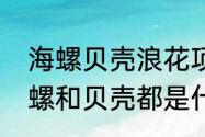 海螺贝壳浪花项链哪个不是同类　海螺和贝壳都是什么样子的词语