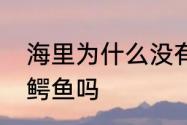 海里为什么没有鳄鱼　大海里面也有鳄鱼吗