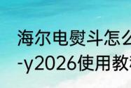 海尔电熨斗怎么清洗　海尔电熨斗hy-y2026使用教程