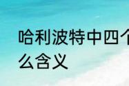 哈利波特中四个学院的名字分别有什么含义