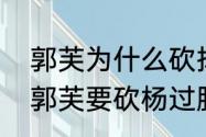 郭芙为什么砍掉杨过的手臂　为什么郭芙要砍杨过胳膊