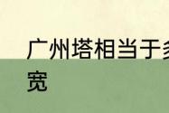 广州塔相当于多高比喻　广州塔有多宽