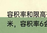 容积率和限高有什么区别比如限高20米，容积率6会出现这种规划条件吗