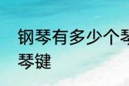 钢琴有多少个琴键　钢琴一共多少个琴键