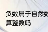 负数属于自然数吗?属于整数吗　负数算整数吗