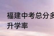 福建中考总分多少分　22年福州中考升学率