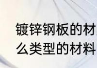 镀锌钢板的材质代号　镀锌铁件是什么类型的材料