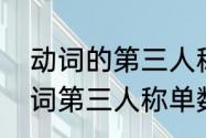 动词的第三人称单数是什么意思　动词第三人称单数口诀