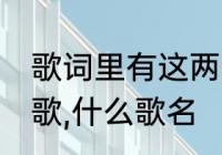 歌词里有这两句:唐诗里有画唐诗里有歌,什么歌名　舟夜书所见古诗歌词