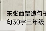 东张西望造句子10个字　东张西望造句30字三年级