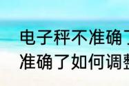 电子秤不准确了如何调整　电子秤不准确了如何调整