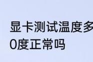 显卡测试温度多少度合适　显卡温度50度正常吗