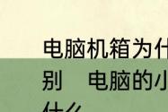 电脑机箱为什么有大，有小有什么区别　电脑的小机箱和大机箱的区别是什么