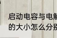 启动电容与电解电容区别　电解电容的大小怎么分别