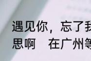 遇见你，忘了我是谁，这句话什么意思啊　在广州等你粤语歌原唱是谁