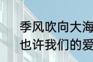 季风吹向大海到天空以外是什么歌　也许我们的爱会像季风吹向大海