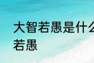 大智若愚是什么意思　什么叫做大智若愚