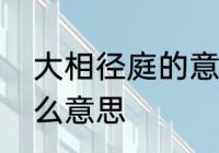 大相径庭的意思昰什么　大相径庭什么意思