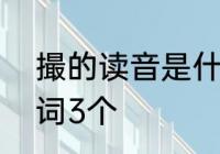 撮的读音是什么　撮做zuo多音字组词3个