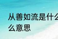 从善如流是什么意思　从善如流是什么意思