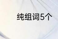 纯组词5个　纯字能组什么词