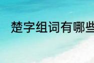 楚字组词有哪些　楚字的三种组词