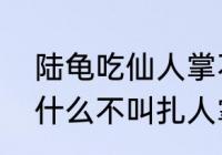 陆龟吃仙人掌不会被扎吗　仙人掌为什么不叫扎人掌