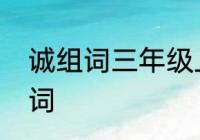 诚组词三年级上册　诚信的诚怎么组词