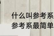 什么叫参考系，为什么要选参考系　参考系最简单的判断方法