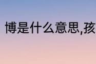 博是什么意思,孩子取名放这个字好吗