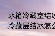 冰箱冷藏室结冰快速去除方法　冰箱冷藏层结冰怎么处理