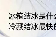 冰箱结冰是什么原因怎么解决　冰箱冷藏结冰最快的解决方法