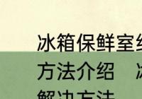 冰箱保鲜室结冰怎么回事原因及解决方法介绍　冰箱保鲜柜结冰的原因和解决方法