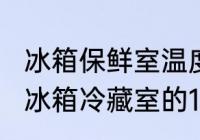 冰箱保鲜室温度1-4档是多少度　上菱冰箱冷藏室的12345哪个最冷