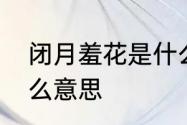 闭月羞花是什么意思　闭月羞花是什么意思