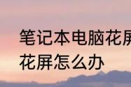 笔记本电脑花屏怎么办　笔记本电脑花屏怎么办