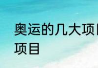 奥运的几大项目　奥运会有哪些比赛项目