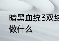 暗黑血统3双结局　暗黑血统2三周目做什么