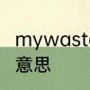 mywastedheartwillloveyou是什么意思