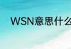 WSN意思什么　wsn是什么意思