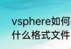 vsphere如何导入vmdk　ovgfa是什么格式文件