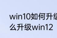 win10如何升级系统版本　win10怎么升级win12