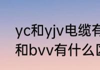 yc和yjv电缆有什么区别　电线中yjv和bvv有什么区别