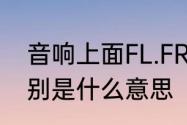 音响上面FL.FR.SL.SR.C.SW.AUS分别是什么意思