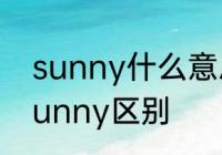 sunny什么意思中文　sunshine和sunny区别