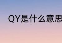 QY是什么意思呀　QY是什么意思