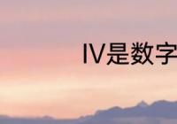 IV是数字几　IV等于几