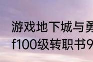 游戏地下城与勇士几级可以转职　dnf100级转职书90级可以用吗