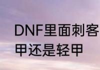 DNF里面刺客的装备应该是什么甲皮甲还是轻甲