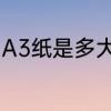 A3纸是多大的　A3纸是大的还是小的